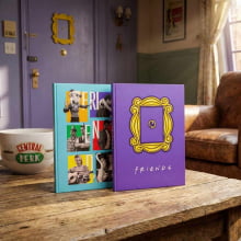 Caderno Colegial Friends Brochura Costurado 160 Folhas Animativa