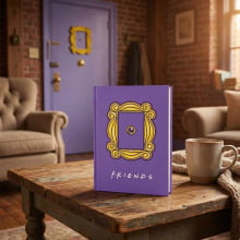 Caderno Colegial Friends Brochura Costurado 160 Folhas Animativa