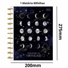 Caderno Tilidisco Magic Tilibra 1 Matéria 80 Folhas System Disco