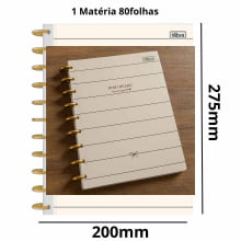 Caderno Tilidisco West Village Tilibra 80 Folhas 90g System Disco