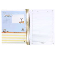 Caderno Universitário Capa Dura 12 Matérias Pooh Tilibra Connect 192 Folhas