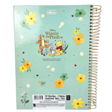 Caderno Universitário Capa Dura 12 Matérias Pooh Tilibra Connect 192 Folhas