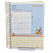 Caderno Universitário Capa Dura 16 Matérias Pooh Tilibra Connect - 256 Folhas