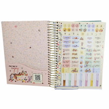 Caderno Universitário Capa Dura 16 Matérias Pooh Tilibra Connect - 256 Folhas