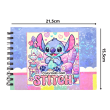 Livro de Colorir Stitch Bobbie Goods 50 Páginas Capa Dura
