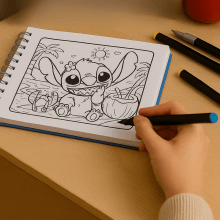 Livro de Colorir Colorindo com Stitch  Bobbie