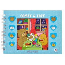 Livro de Colorir Bobbie Comfy & Cozy Capa dura 50 Páginas 16cm x 21,5cm