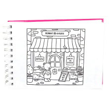 Livro de Colorir Bobbie Goods Capa Dura com 50 Páginas