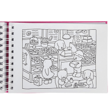 Livro de Colorir Bobbie Goods Capa Dura com 50 Páginas