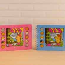 Livro de Colorir Bobbie Goods Capa Dura Brilhante 16cm x 22cm 50 páginas 