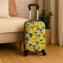 Mala de Viagem Escolar Minions Pequena com Rodinhas 360º Sestini