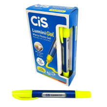 Marca Texto em Gel Cis Lumini Gel Retrátil Amarelo – Caixa com 12 Unidades Marca Texto em Gel Cis Lumini Gel Retrátil Amarelo – Caixa com 12 Unidades