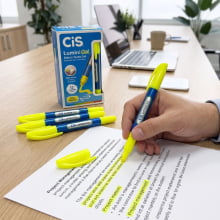 Marca Texto em Gel Cis Lumini Gel Retrátil Amarelo – Caixa com 12 Unidades Marca Texto em Gel Cis Lumini Gel Retrátil Amarelo – Caixa com 12 Unidades